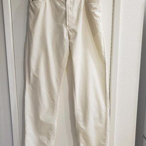 ARMANI EXCHANGE CREAM COLOR STRAIGHT LEG LONG PANTS 100% COTTON SIZE 31 - 1991